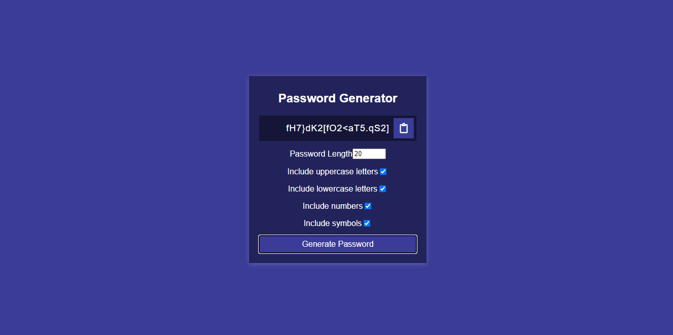 Day 31 - Password Generator