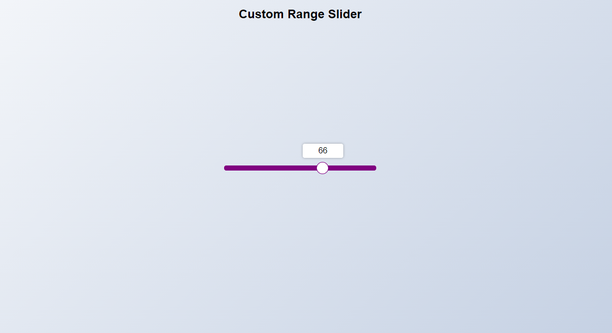 Day 44 - Custom Range Slider